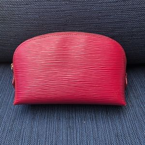 LV Epi Leather cosmetic pouch